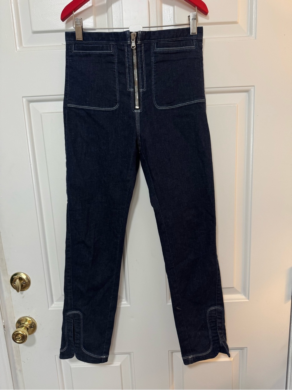 Rachel Comey Mid Rise Straight Jeans Dark Wash Size 4